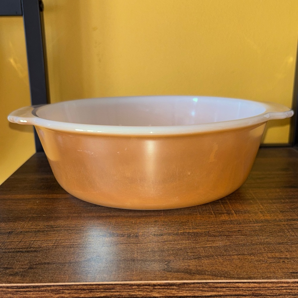 Fire King Peach Luster dish